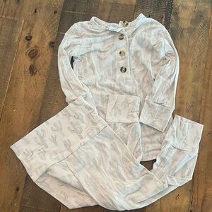 Lou Lou & Company Gray Pajama Matching Set